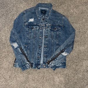 Forever 21 distressed jean jacket